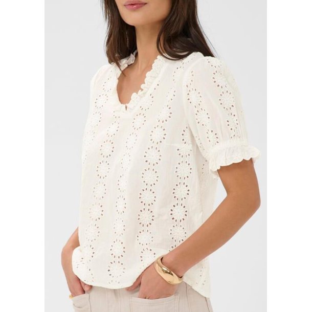 Dona Blouse-Chalk