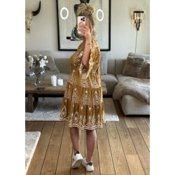 Donna Dress- Camel