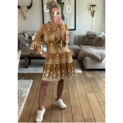 Donna Dress- Camel