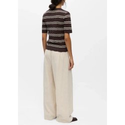 Ebba s/s Re Pullover- seal brown/birch