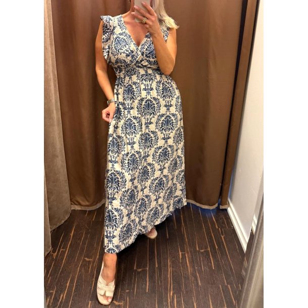 Elena Long Dress 137- Navy