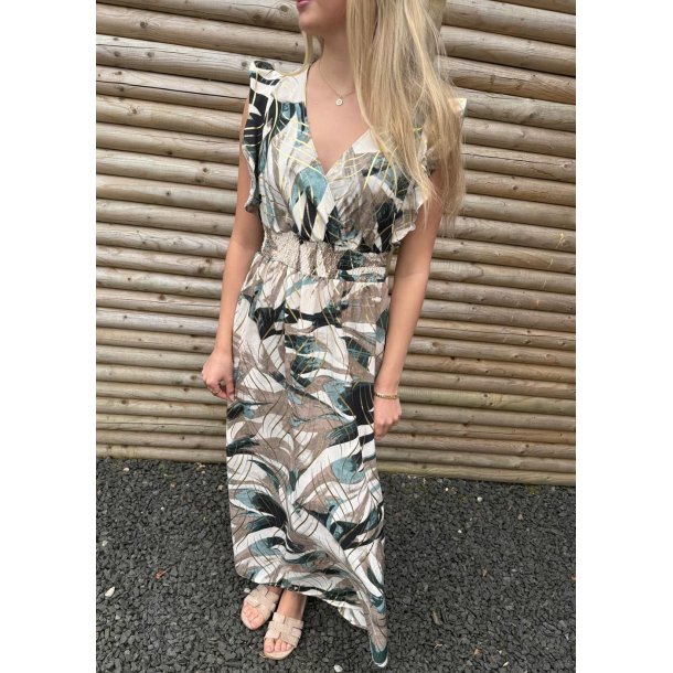 Elena Long Dress 137- Taupe