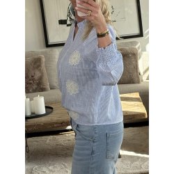 Elina Shirt- Blue Stripe