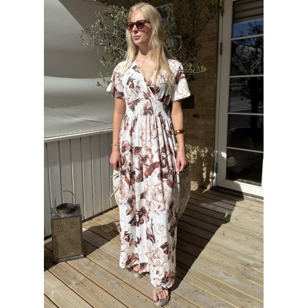 Elissa Elastisk Dress- Brown