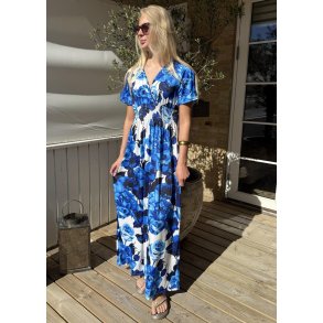 Elissa Elastisk Dress- Royal Blue