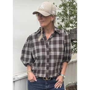 Ella Shirt- Brown Check