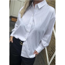 Ellie Shirt- Chalk silver str