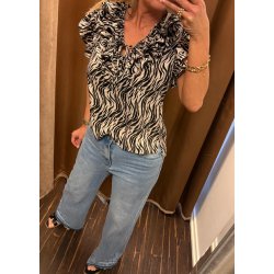 Ellie Zebra Top
