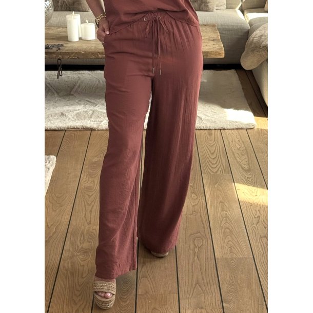 Emily Wide Pants- Henna