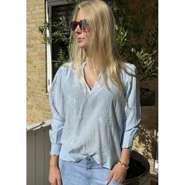 Emma Blouse- Light Blue