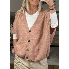 Estee Oversize Vest- Dusty Rose