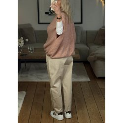 Estee Oversize Vest- Dusty Rose