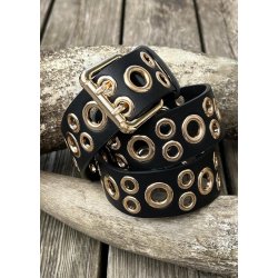 Eyelet Belt 9819- Black