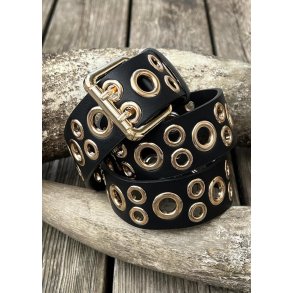 Eyelet Belt 9819- Black