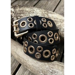 Eyelet Belt 9819- Black