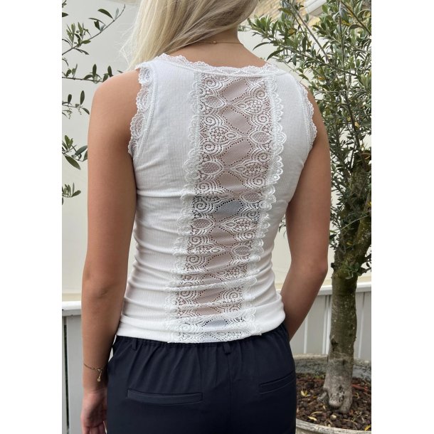 Farfalla Laze Top- White