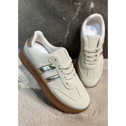 Fashion Sneakers 1758- Beige 