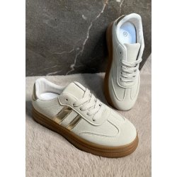 Fashion Sneakers 1758- Beige 