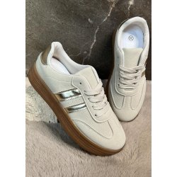 Fashion Sneakers 1758- Beige 
