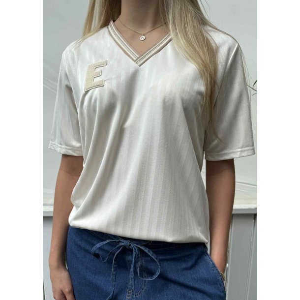 Felia ss T-shirt- creme simili