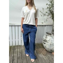 Felia ss T-shirt- creme simili