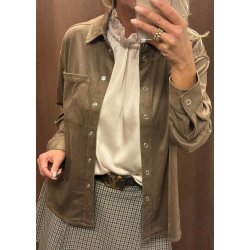 Fenja Gala l/s lo Shirt-Dark Earth