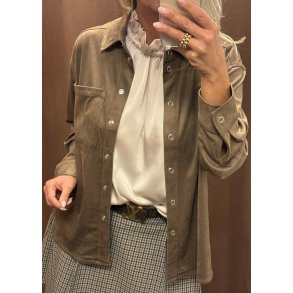 Fenja Gala l/s lo Shirt-Dark Earth