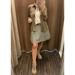 Fenja Gala l/s lo Shirt-Dark Earth