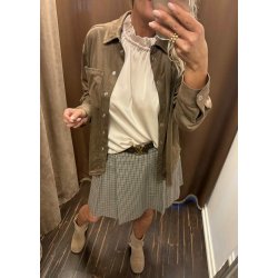 Fenja Gala l/s lo Shirt-Dark Earth