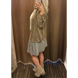 Fenja Gala l/s lo Shirt-Dark Earth