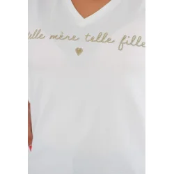 Fille Plus Size T-shirt- White