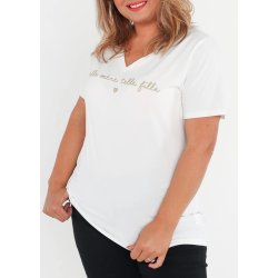 Fille Plus Size T-shirt- White