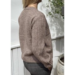 Flora Knit Button Cardigan- Desert Taupe