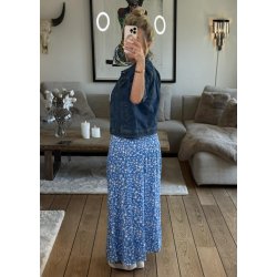 Flora Skirt- Blue