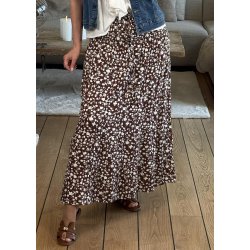 Flora Skirt- Brown