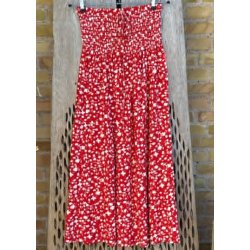 Flora Skirt- Red