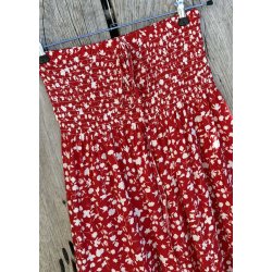 Flora Skirt- Red