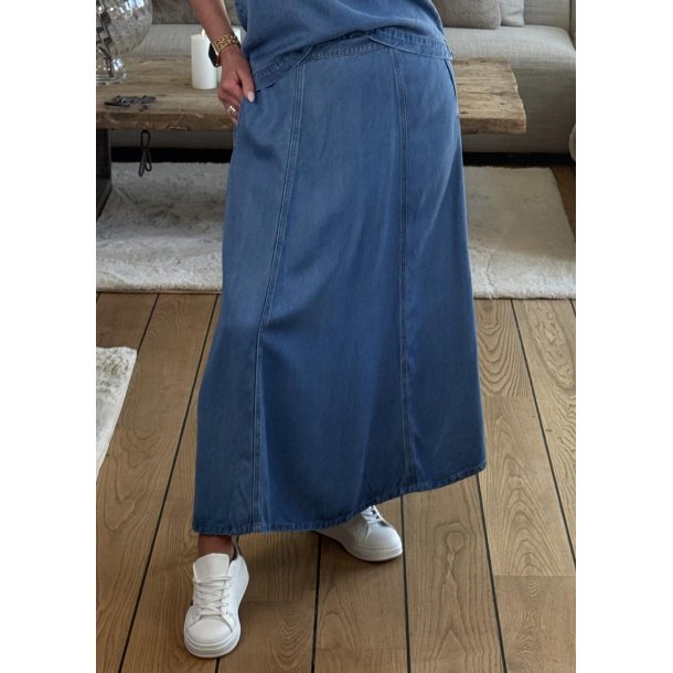 Frame Mw Denim Skirt- Light Blue De