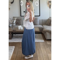 Frame Mw Denim Skirt- Light Blue De