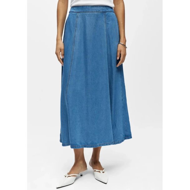 Frame Mw Denim Skirt- Light Blue De