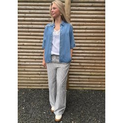 Frame Re Denim Top- light blue