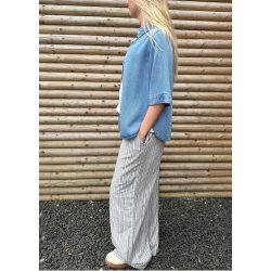 Frame Re Denim Top- light blue