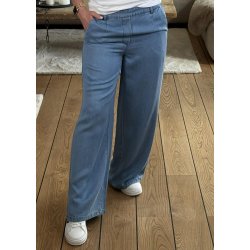 Frame Lisa Wide Mw Pants-light blue