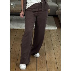 Frame Lisa Wide Mw Pants-Seal Brown