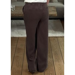 Frame Lisa Wide Mw Pants-Seal Brown