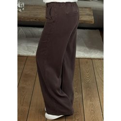 Frame Lisa Wide Mw Pants-Seal Brown