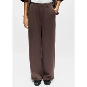 Frame Lisa Wide Mw Pants-Seal Brown