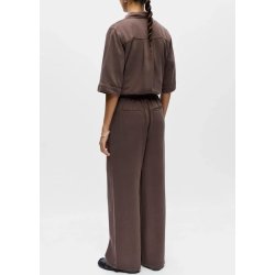 Frame Lisa Wide Mw Pants-Seal Brown