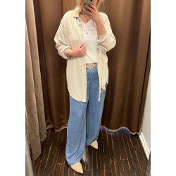 Frame Lisa Wide Mw Pants-light blue