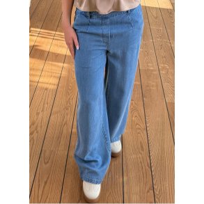 Frame Lisa Wide Mw Pants-light blue